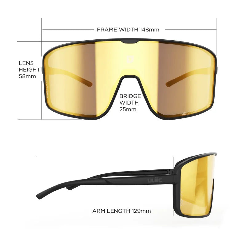 ULAC Neo Vue OTAKU Jet Black / Champion Gold Photochromic