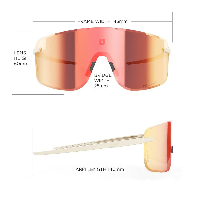 ULAC Neo Vue VISIONAR Off White / Rally Red Photochromic