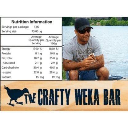 the crafty weka bar nz nutritional info