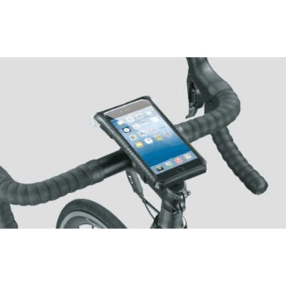 TOPEAK SMARTPHONE DRYBAG WITH MOUNT INSTALLED