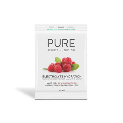 PURE ELECTROLYTE HYDRATION 42g SACHETS raspberry