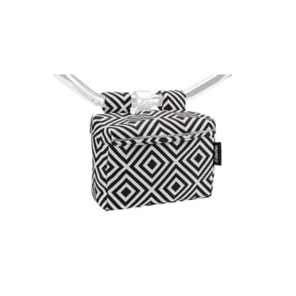 Electra Andi Velcro Handlebar Bag with Lid black/white1