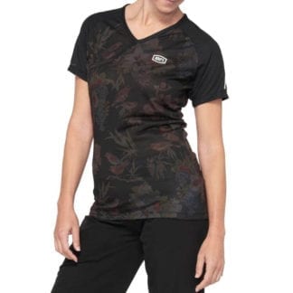 100% WOMENS AIRMATIC JERSEY BLACK FLORAL