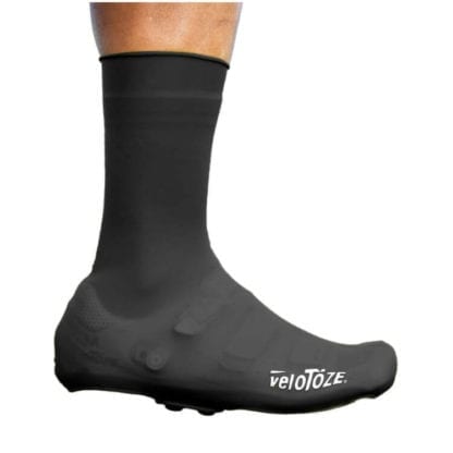 VELOTOZE TALL SHOE COVER SILICONE WITH SNAPS BLACK