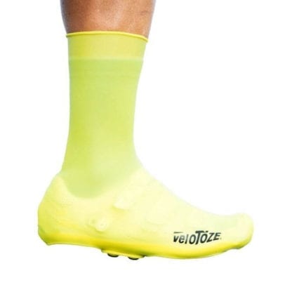 VELOTOZE TALL SHOE COVER SILICONE WITH SNAPS VIS YELLOW