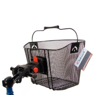 ONTRACK BLACK MESH WIRE BASKET WITH QUICK RELEASE