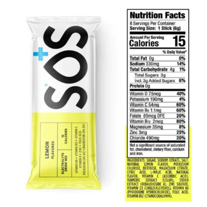 SOS Daily Hydration Sachets Lemon Nutritional