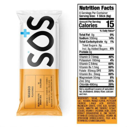 SOS Daily Hydration Sachets Mango Nutritional