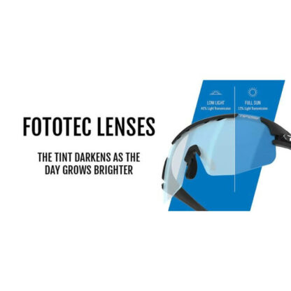 TIFOSI SLEDGE LITE SUNGLASSES Matte Black - Clarion Blue Fototec Lens 2